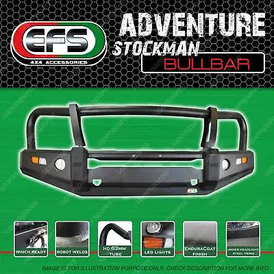 EFS Adventure Stockman 4WD Bullbar For Holden Colorado 7 Trailblazer RG 16-On • $1499.95