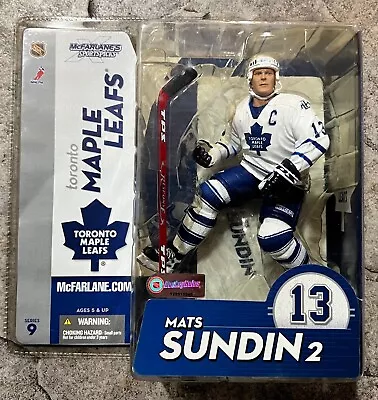 Mats Sundin 2 McFarlane NHL Series 9 Toronto Maple Leafs White Jersey • $11