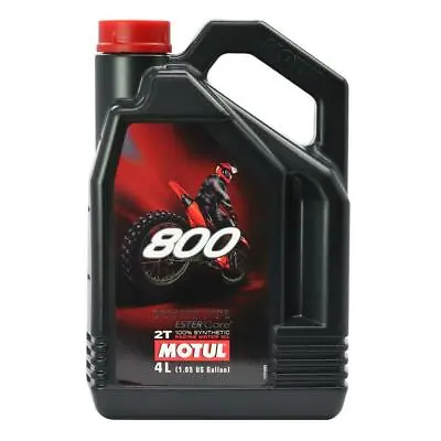 Motul 800 2T FACTORY LINE OFF ROAD 4L PRE MIX OIL Motorcycle Dirt Bike 16-201-04 • $155.99