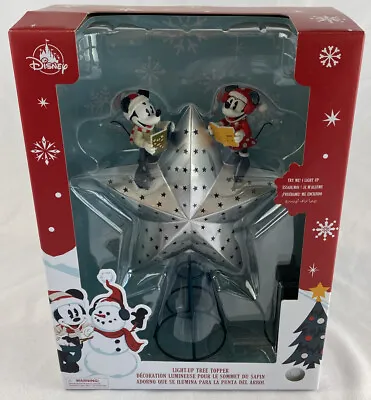 Disney Mickey And Minnie Mouse Light Up Christmas Holiday Tree Topper 2021 New! • $75