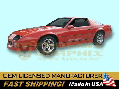$139 • Buy 1985 1986 1987 Camaro IROC-Z Z28 Decals Racing Stripes Graphics Emblems Kit