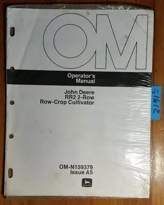 John Deere RR2 2 Row Row-Crop Cultivator Owner Operator Manual OM-N159379 A5 '75 • $15
