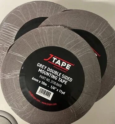 J Tape Grey Double Sided Mounting Tape 2110.0610 • £6.50