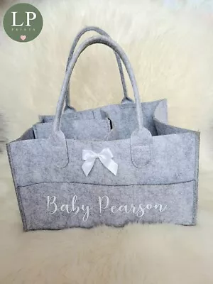 Personalised Baby Caddy Organiser Storage Nappy Changing • £12.99