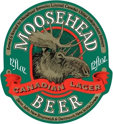 Moosehead Beer Canadian Lager NEW Sign: 28  Tall Diecut Style - USA Steel • $129.88