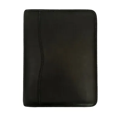 Day-Timer Planner 7 Ring Classic Black Faux Leather Full Zip 8 X 10.5 • $17.50