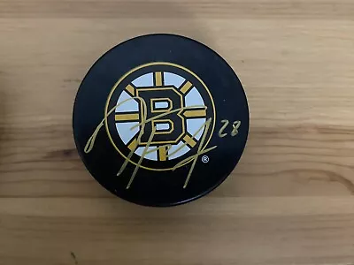 Derek Forbort Signed Puck LA Kings Los Angeles Boston Bruins NHL P2 • $29.99