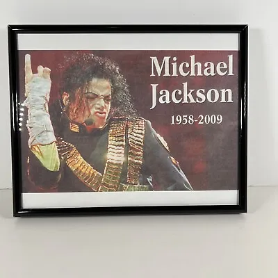 Michael Jackson Picture Metal Frame Beautifully Framed 1958-2009 Ready To Hang • $12