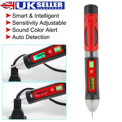 £11.99 • Buy Voltage Tester Pen Non Contact Electric Detector AC Sensor Power Alert 12-1000V