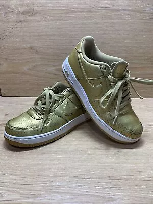 Nike Air Force 1 LV8 Low Shoes Olympic Gold 820438-700 7Y • $9.99