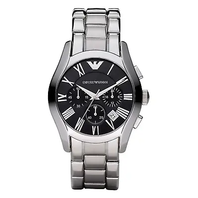 Emporio Armani Men's Valente Chronograph Watch Steel AR0673 • £114.99