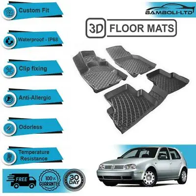 3D Molded Interior Car Floor Mat For Volkswagen Golf 1997-2003(Black) • $94.90