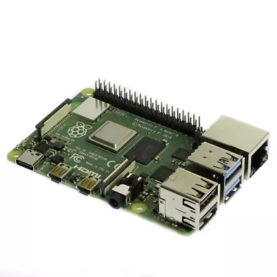 Raspberry Pi 4 Model B 4GB RAM (RPI4-MODBP-4GB) W/ Power Supply & Heatsinks • $60