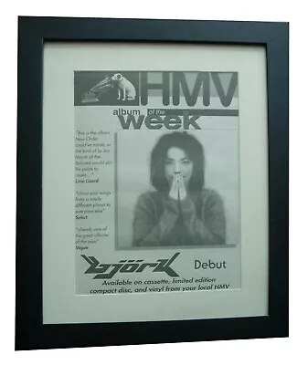 £79.95 • Buy BJORK+Debut+POSTER+AD+RARE+ORIGINAL 1993+TOP QUALITY FRAMED+EXPRESS GLOBAL SHIP
