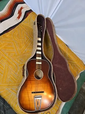 1960'S AIRLINE Flat Top ACOUSTIC GUITAR And Original Case/Strings • $400