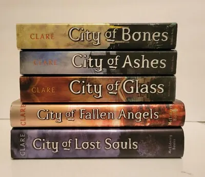 The Mortal Instruments 5 Book Set By Cassandra Clare 3 PB 2 HC Preowned  • $26.95