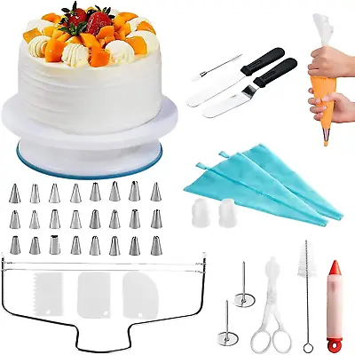 £17.73 • Buy HARRIX Cake Decorating Kit For Beginners, 40 Pcs Cake Turntable Set Comes With &