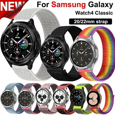 Nylon Sport Loop Band Strap For Samsung Galaxy Watch 5 4 40-46mm/3 45mm/Active 2 • $7.59