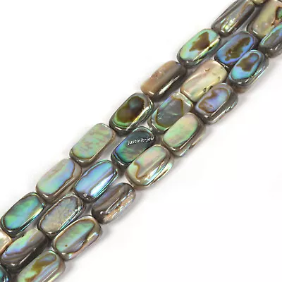 0198 12mm Abalone Shell Polished Paua Rainbow Loose Beads DIY 15  • $11.99