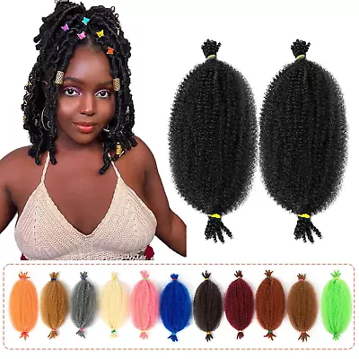 Afro Twist Braiding Hair 2 Pack 12 Inch Pre-Separated Marley Twist Braiding Hair • $13.03