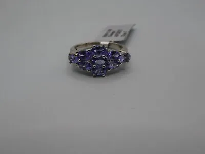 #B7 Attractive Sterling Silver Tanzanite Ring  - Size O • £39.95