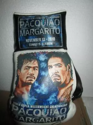 2010  MANNY PACQUIAO Margarito  1 PC Right GLOVE ORIGINAL Black INK AUTOGRAPH • $395