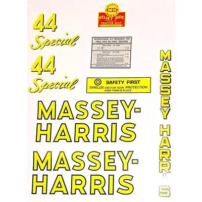 Special Tractor Decal Set Fits Massey Harris 44 Free Shipping • $40.99