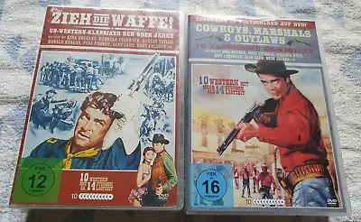 Cowboys - Marshals & Outlaws + Zieh Die Waffe (NEU)   Western Boxen (20 DVD´s) • £25.60