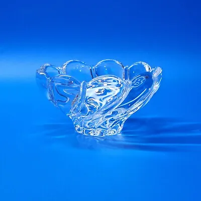 Vintage Mikasa Peppermint Swirl Glass Candy Nut Bowl Dish 5¾ Inch -  Germany • $17.98