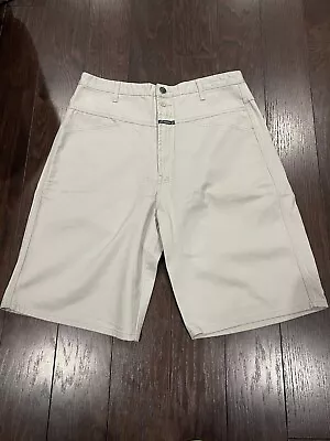 VINTAGE Marithe Francois Girbaud Shorts Mens Size 36 Beige Baggy Cargo Loose 90s • $50