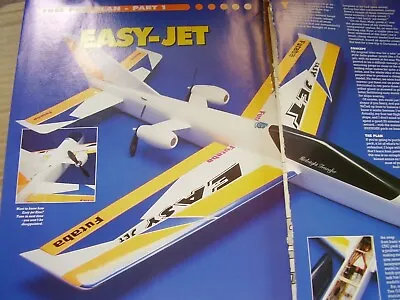 £5 • Buy Original Model Aircraft Plan Easy Jet 39.5  Span Twin Electric 2002 Free Uk Post