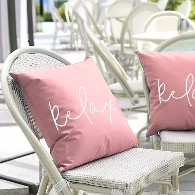 Waterproof Garden Cushion Cover For Furniture Cane Cushions Seat Bench Outdoor • £5.75