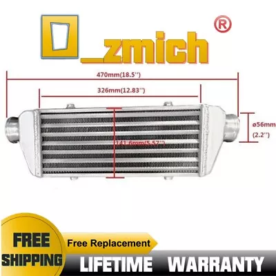 18.5 X5.5 X2  FMIC Universal Aluminum Turbo Intercooler 2.2'' Inlet/outlet 56mm • $68