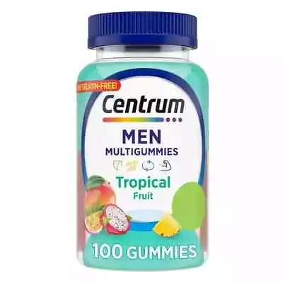 Centrum Men's Multivitamin Gummies Tropical Fruit 100 Count 1 Each Gelatin Free • $8.95