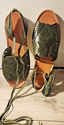 Authentic Womens Mexican Huaracha Flat Sandals U.S. Size 7 / 7.5 Western WEAR • $35