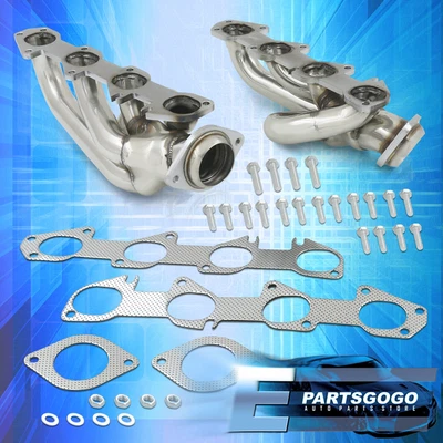 $193.99 • Buy For 09-18 Dodge Ram 1500 5.7 HEMI V8 Stainless Steel Exhaust Shorty Headers Kit