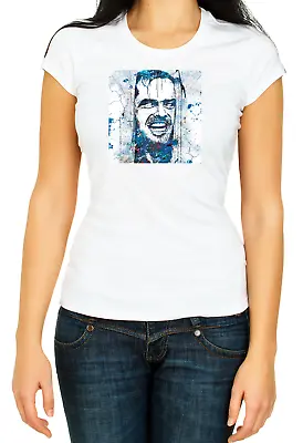 £9.50 • Buy The Shining Jack Nicholson Watercolor Women's 3/4 Short Sleeve T-Shirt F092