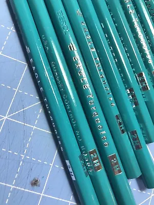 £15 • Buy Vintage Berol Turquoise Eagle Drawing Pencils 2H X12-unsharpened Unused