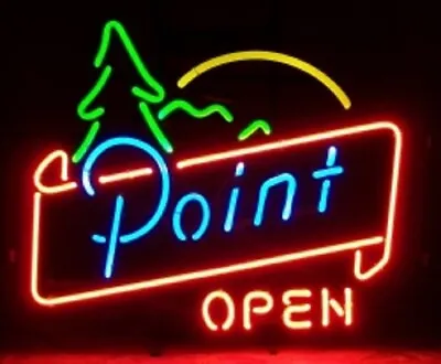 Point Beer Open Neon Sign 20 X16  Lamp Bar Light Pub Glass Window Display Z443 • $134.49