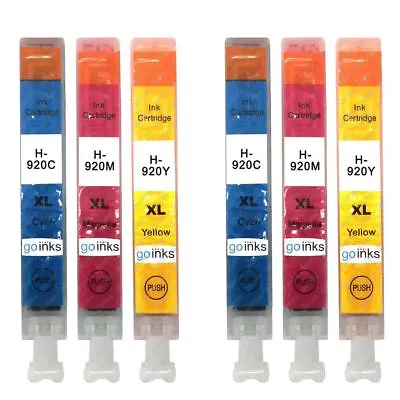 6 Colour Ink Cartridges C/M/Y For HP Officejet 6000 6500 6500A 7000 7500A • £13.45