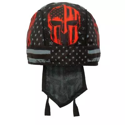 Warrior Distressed USA American Patriotic Biker Do-Rag/Durag/Head Wrap/Skull Cap • $13.99