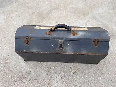 VINTAGE WESTERN AUTO SUPPLY Co METAL TOOL BOX 19” X 8-½” X 7-¼” CHROME X QUALITY • $63