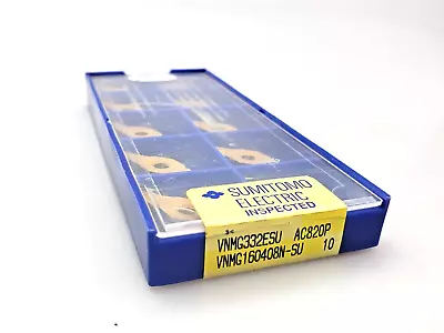 Sumitomo VNMG 160408N-SU AC820P (VNMG 332ESU) Carbide Inserts (Box Of 10) • $80.96