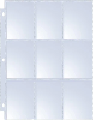 $8.90 • Buy 720 Card Sleeves Binder Plastic Protector Album Clear 9 Pocket Pokemone Baseball