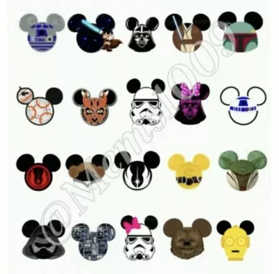 Mickey Mouse Star Wars Nail Art Water Decals  Free Shipping • $3.99