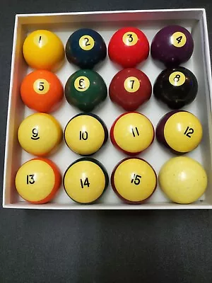 Vintage Pool Balls Billiard Set 2 1/4  Vintage • $48.75