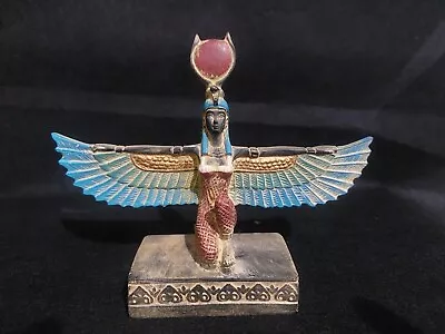Rare Ancient Egyptian Antiquities Egyptian Statue Of Winged Moon Goddess Isis BC • $119