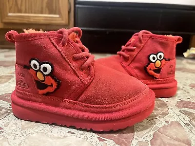 UGG X SESAME STREET ELMO VLASSIC BOOTS SZ 10C TD Red Telfar • $29