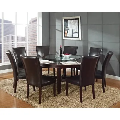 Hartford Round Dining Table In Dark Oak • $638.99