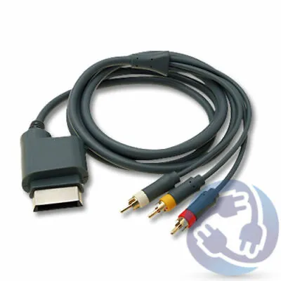 HD TV Premium RCA Composite AV A/V Cable Cord For Microsoft Xbox 360 • $6.75